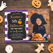 Kinder Halloween Birthday Costume Party Foto Kaart