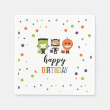 Kinder Halloween Birthday Party Colorful