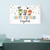 Kinder Halloween Birthday Party Colorful Spandoek (Beurs)