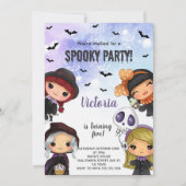 Kinder Halloween Birthday-uitnodigingen Kaart (Voorkant)