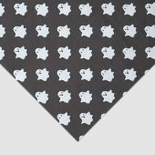 Kinder Halloween Black w / Schattigee Witte Geeste Tissuepapier (Detail)