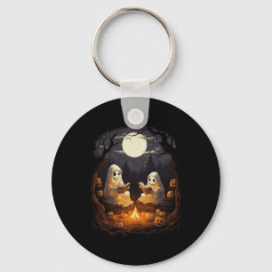 Kinder Halloween Camping Lezen Leraar Boo Sleutelhanger