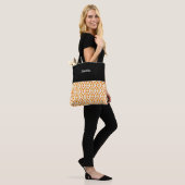 Kinder Halloween Candy Corn Naam Tote Bag (Op model)