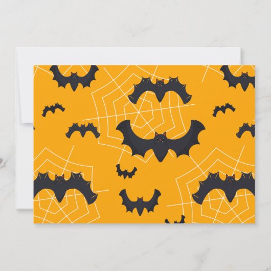 Kinder Halloween Celebration Costume Party Kaart (Achterkant)