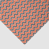 Kinder Halloween Chevron Bold Oranje Black White Tissuepapier (Detail)
