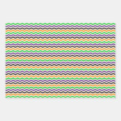 Kinder Halloween Chevron Green Paars Black Sinaasa Inpakpapier Vel (Voorkant 2)
