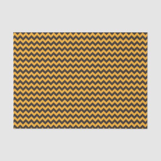 Kinder Halloween Chevron Oranje Black Tissuepapier (Voorkant)
