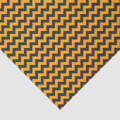 Kinder Halloween Chevron Oranje Black Tissuepapier (Detail)