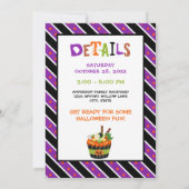 Kinder halloween Costume Party 9th Birthday Kaart (Achterkant)