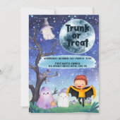 Kinder Halloween Custom Party Schattige Kaart (Voorkant)