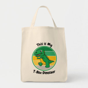 Kinder Halloween Dinosaur Dit is mijn T-Rex Dinosa Tote Bag