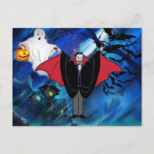 Kinder Halloween Dracula Aangepaste Bericht Feestdagenkaart (Voorkant)