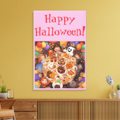 Kinder Halloween-feest Canvas Afdruk (Insitu (Woonkamer))