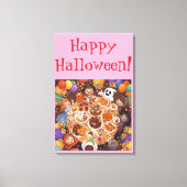 Kinder Halloween-feest Canvas Afdruk (Voorkant)