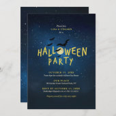 Kinder Halloween-feest Kaart (Voorkant / Achterkant)