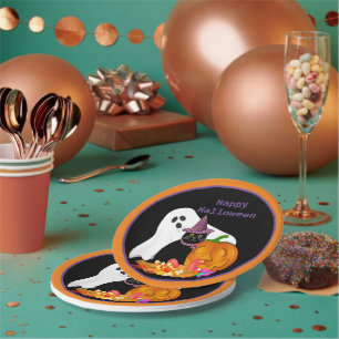 Kinder Halloween-feest Papieren Bordje