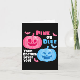 Kinder Halloween Geslacht Onthullen Uw Broer Liefd Kaart