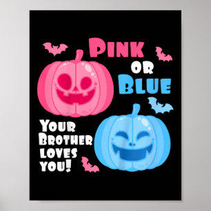 Kinder Halloween Geslacht Onthullen Uw Broer Liefd Poster