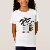 Kinder Halloween Ghost Shirt (Voorkant)