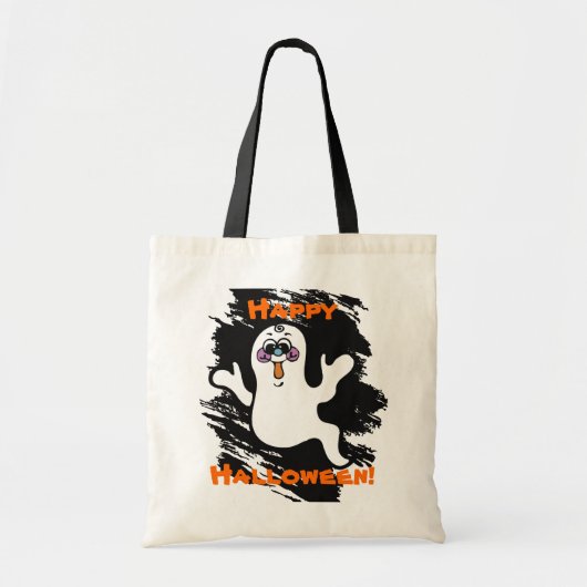 Kinder Halloween Ghost Trick or treat Bag Tote Bag (Voorkant)