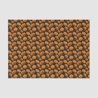 Kinder Halloween Grinning Oranje Pumpkins Fun Part Tissuepapier