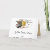 Kinder Halloween, Grote Pompoen, Oude Mode, zegent Kaart (Achterkant)