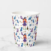 Kinder Halloween Heksen Papieren beker (Voorkant)