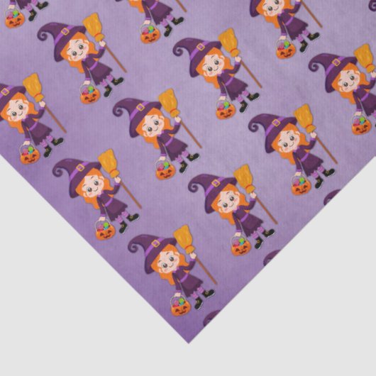 Kinder Halloween heksenkostuum Tissuepapier (Detail)