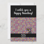 Kinder Halloween Heksenpompoen & Vleermuizen Verja Kaart (Achterkant)