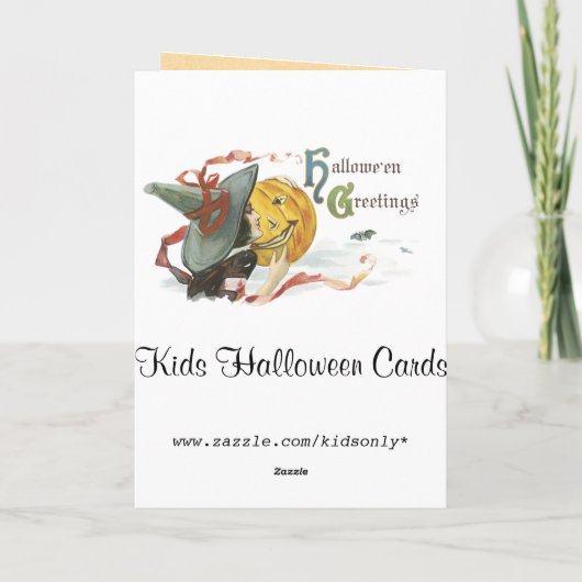  Kinder Halloween Kaart (Achterkant)