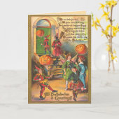  Kinder Halloween Kaart (Gele Bloem)
