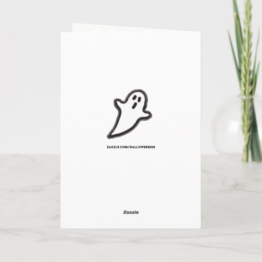 Kinder Halloween Kaart (Achterkant)