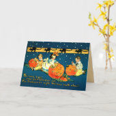  Kinder Halloween Kaart (Gele Bloem)