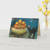 Kinder Halloween-kaart Kaart (Gele Bloem)