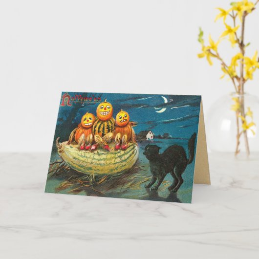  Kinder Halloween-kaart Kaart (Gele Bloem)