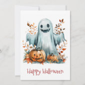 Kinder Halloween Kostuum Feest I Ghost Kaart (Achterkant)