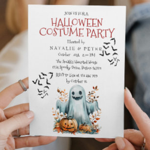 Kinder Halloween Kostuum Feest I Ghost Kaart