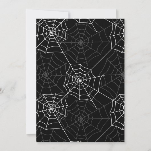 Kinder Halloween Kostuum Feestuitnodiging, Verjaar Kaart (Achterkant)