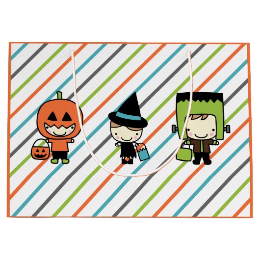 Kinder Halloween Kostuum Party Gift Bag Groot Cadeauzakje (Voorkant)