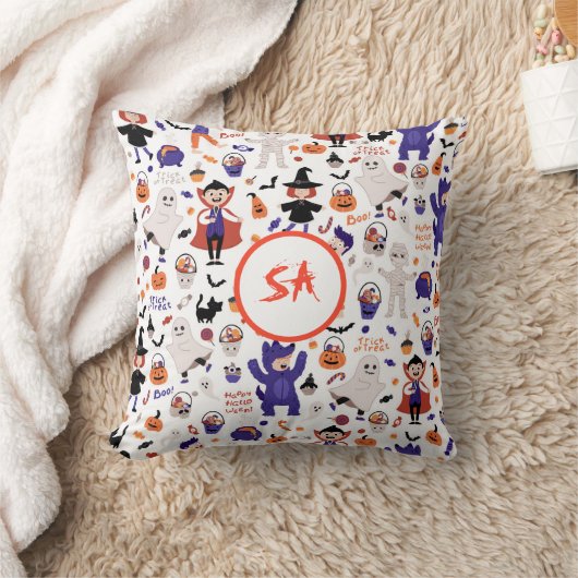 Kinder Halloween Kostuum Party Trick or treat Boo Kussen (Deken)