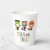Kinder Halloween Kostuum Party Trick or treat Papieren Bekers (Voorkant)