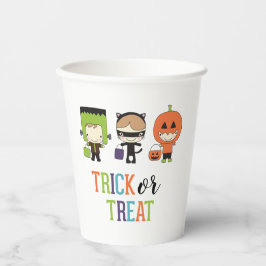 Kinder Halloween Kostuum Party Trick or treat Papieren Bekers