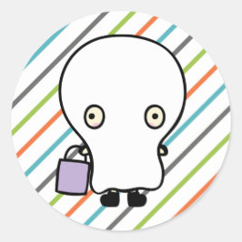 Kinder Halloween Kostuum Party Uitnodiging Sticker