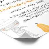 Kinder Halloween Kostuum Verjaardag Tijd Capsule T Poster (Hoek)