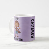 Kinder 'Halloween kostuum weerwolf Custom Name Koffiemok (Voorkant links)