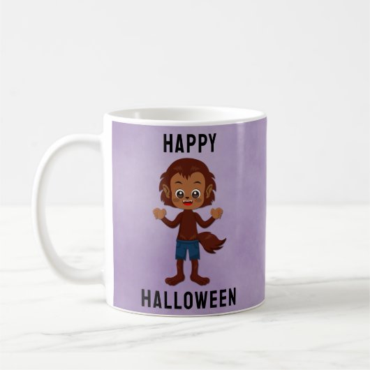 Kinder 'Halloween kostuum weerwolf Custom Name Koffiemok (Links)