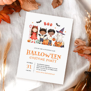 Kinder Halloween kostuumkinderen Kaart
