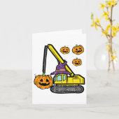 Kinder Halloween kraanconstructie vrachtwagen kost Kaart (Gele Bloem)
