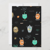 Kinder Halloween Monster Mash Bash Party Kaart (Achterkant)