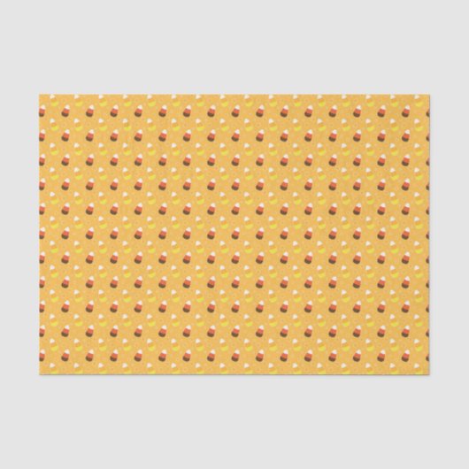 Kinder Halloween Oranje Candy Corn Tissuepapier (Voorkant)